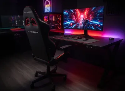 Игровое кресло DXRacer Gladiator G Series Black-Red