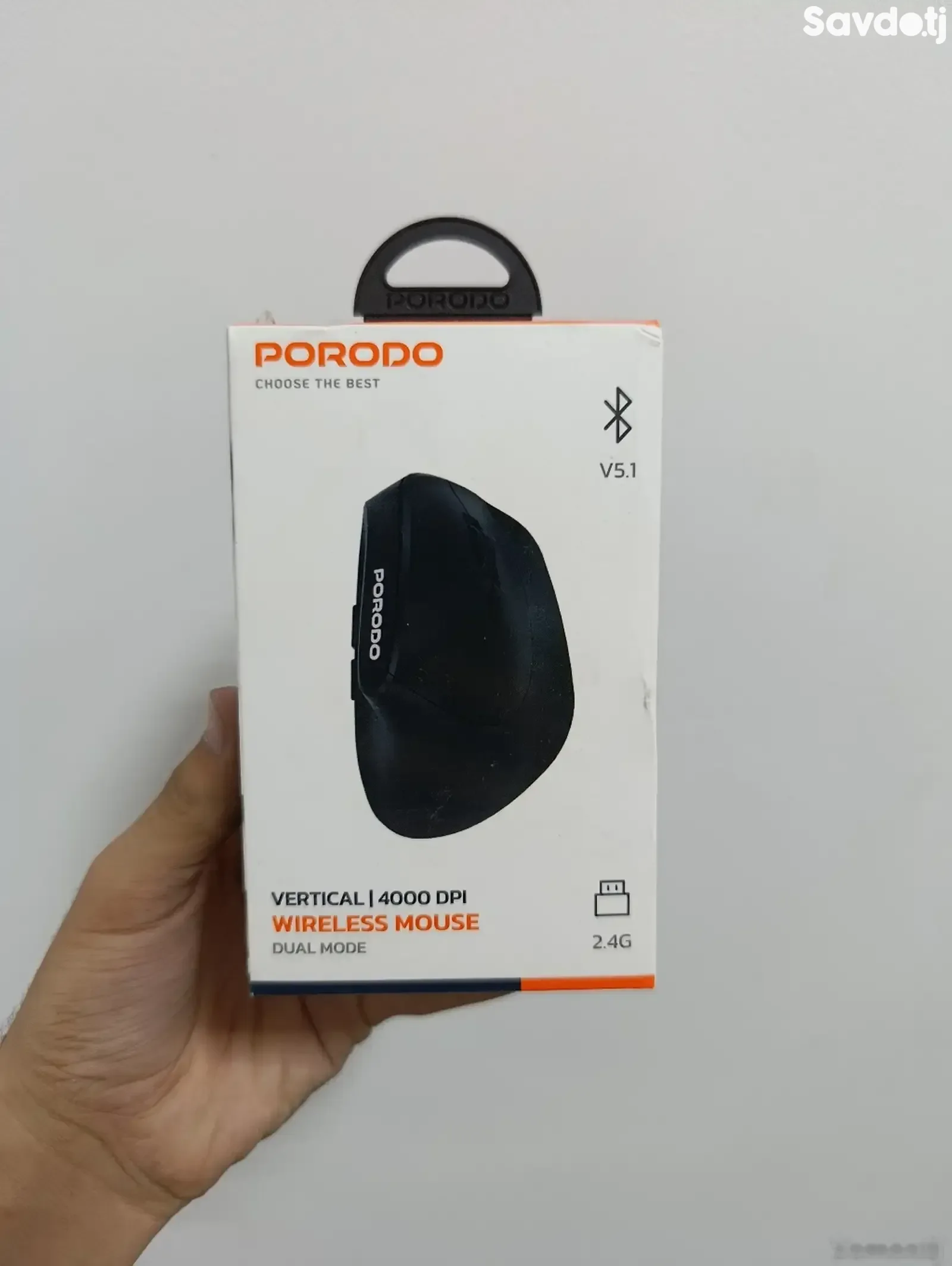 Мышь Рогodo Dual Mode Rechargeable Mouse BT+2.4G DPI 1200-3200 черный