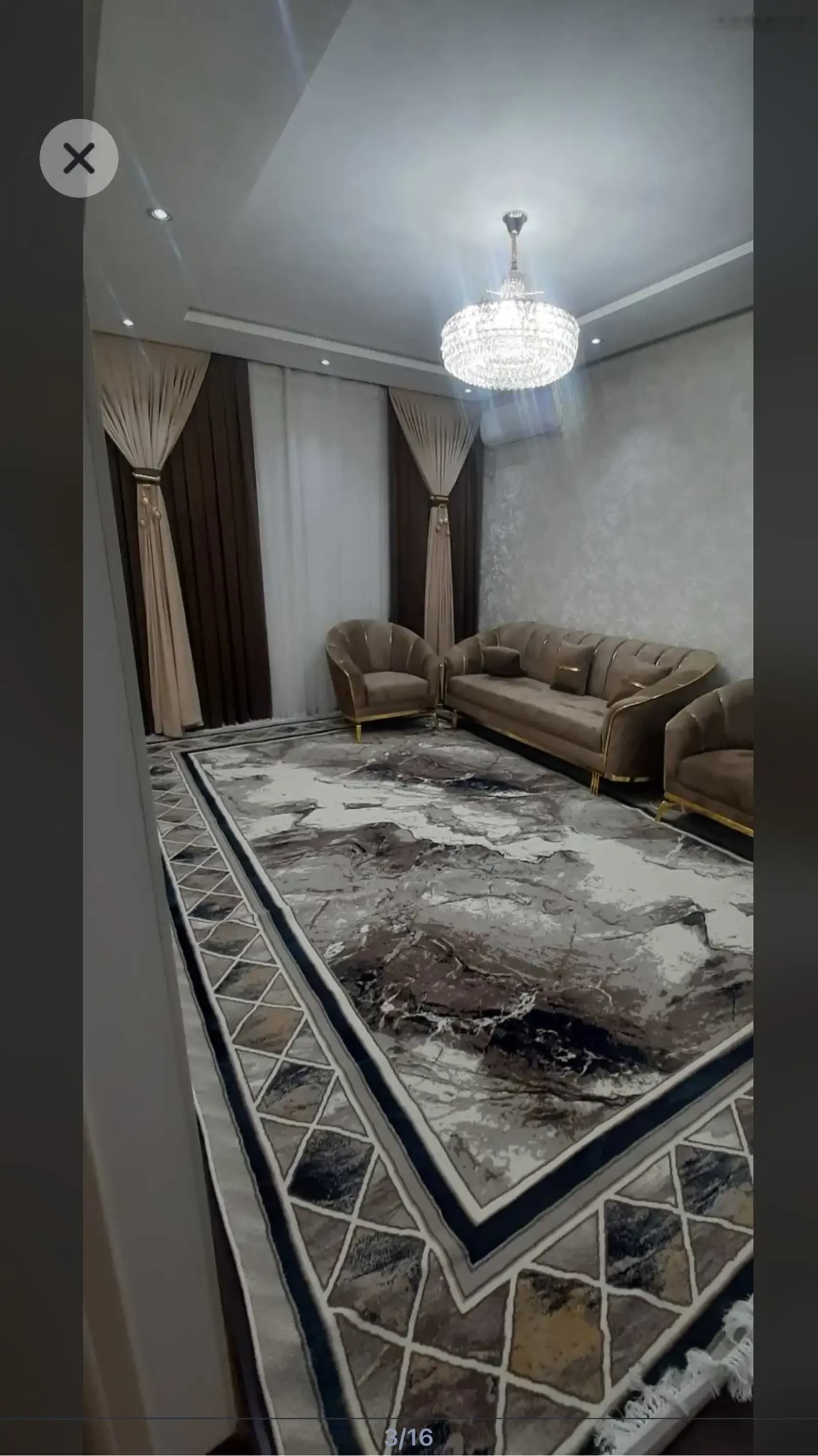 3-комн. квартира, 2 этаж, 76м², Алиф