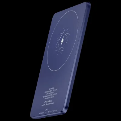 Повербанк Powerology Ultra-Thin 5000mAh MagSafe Power Bank, синий