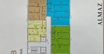 3-комн. квартира, 15 этаж, 95 м², Шохмансур