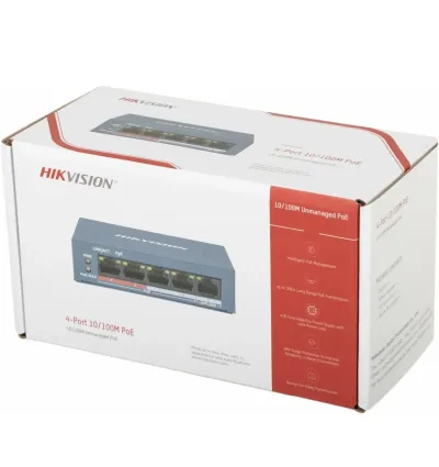 PoE Хаб Hikvision 5port