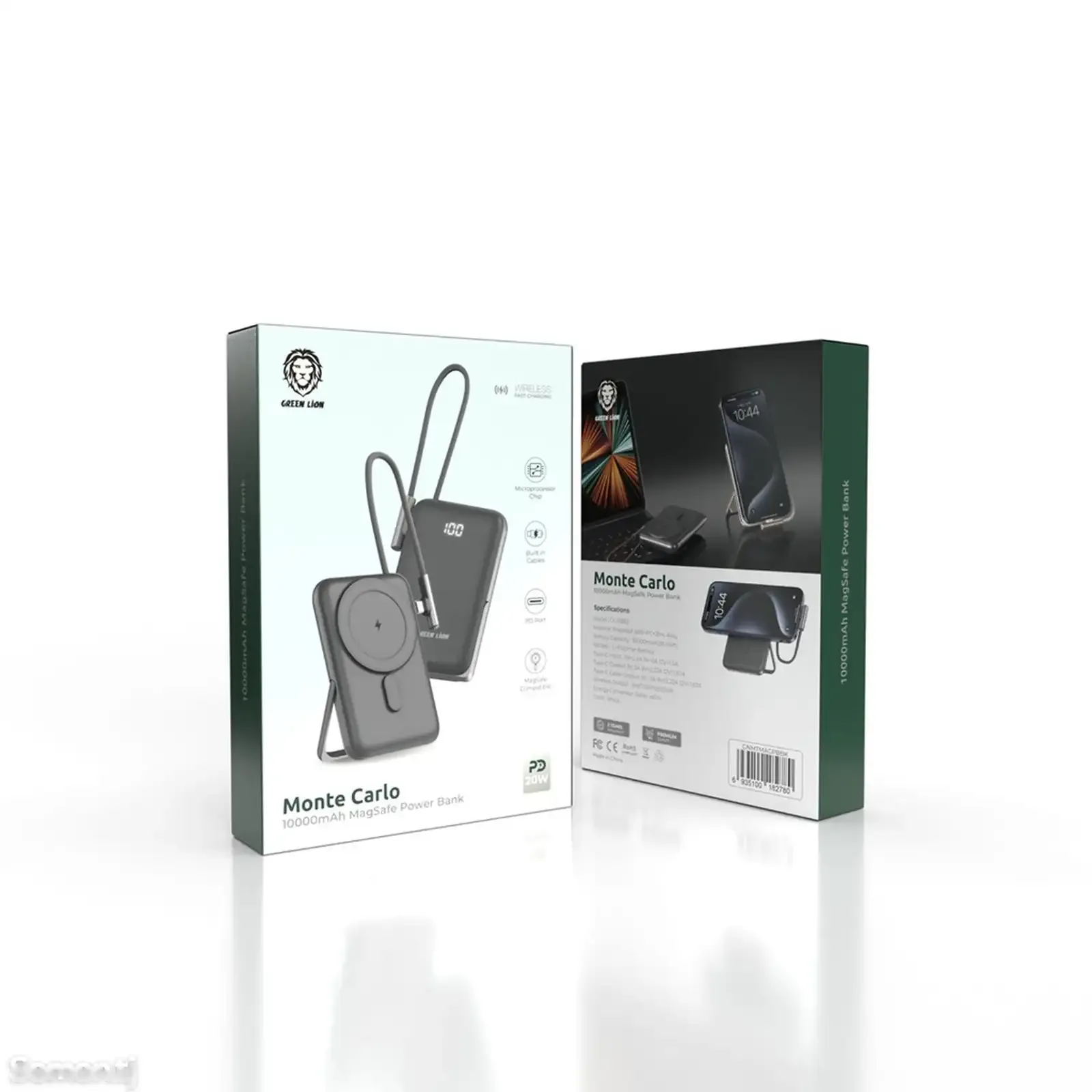 Внешний аккумулятор Green Lion Monte Carlo Magsafe Power Bank 10000mAh