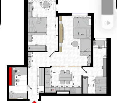 3-комн. квартира, 6 этаж, 92 м²,  проспект Рудаки