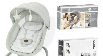 Шезлонг-качалка Kidilo E05D 3 в 1