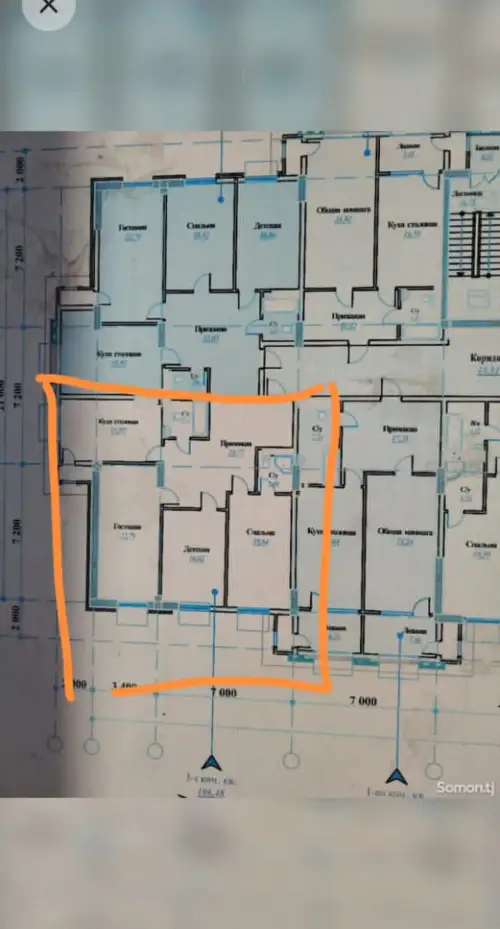2-комн. квартира, 12 этаж, 106 м², Гелос