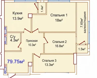 2-комн. квартира, 2 этаж, 80 м², Селхоз доми Механсоз