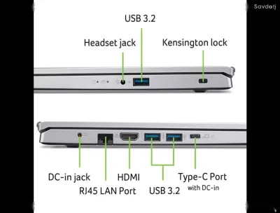 Ноутбук Acer Aspire Go 15 Ryzen 7 16ГБ 512ГБ SSD Full HD