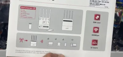Роутер CPE, Wi-Fi, 4G-5G LTE, SIM карта, белый