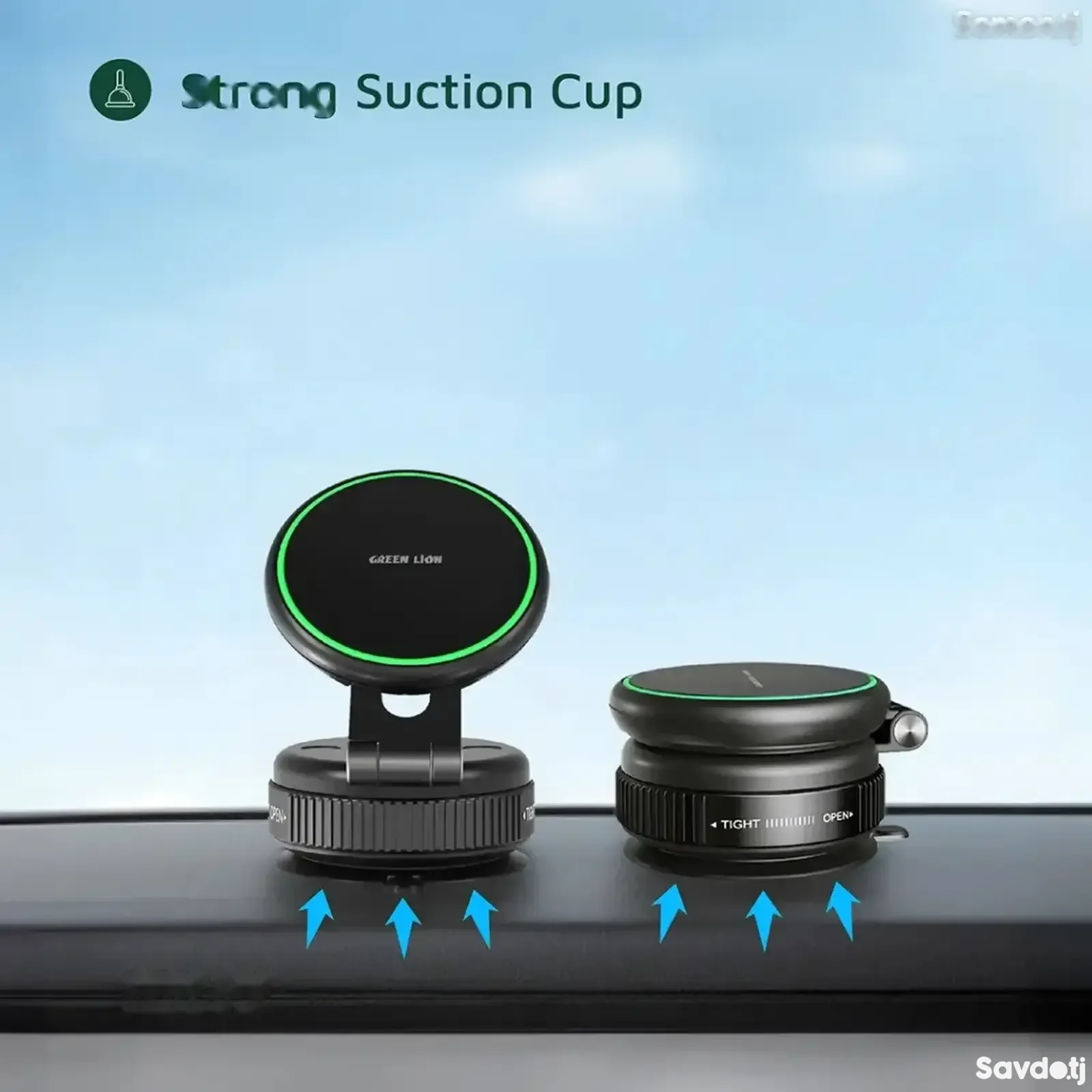 Автомобильный держатель Green Lion GX-41 Magsafe Suction Phone Holder черный