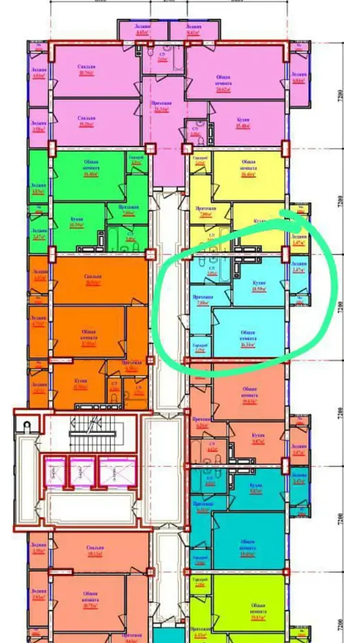 2-комн. квартира, 8 этаж, 48 м², Шохмансур