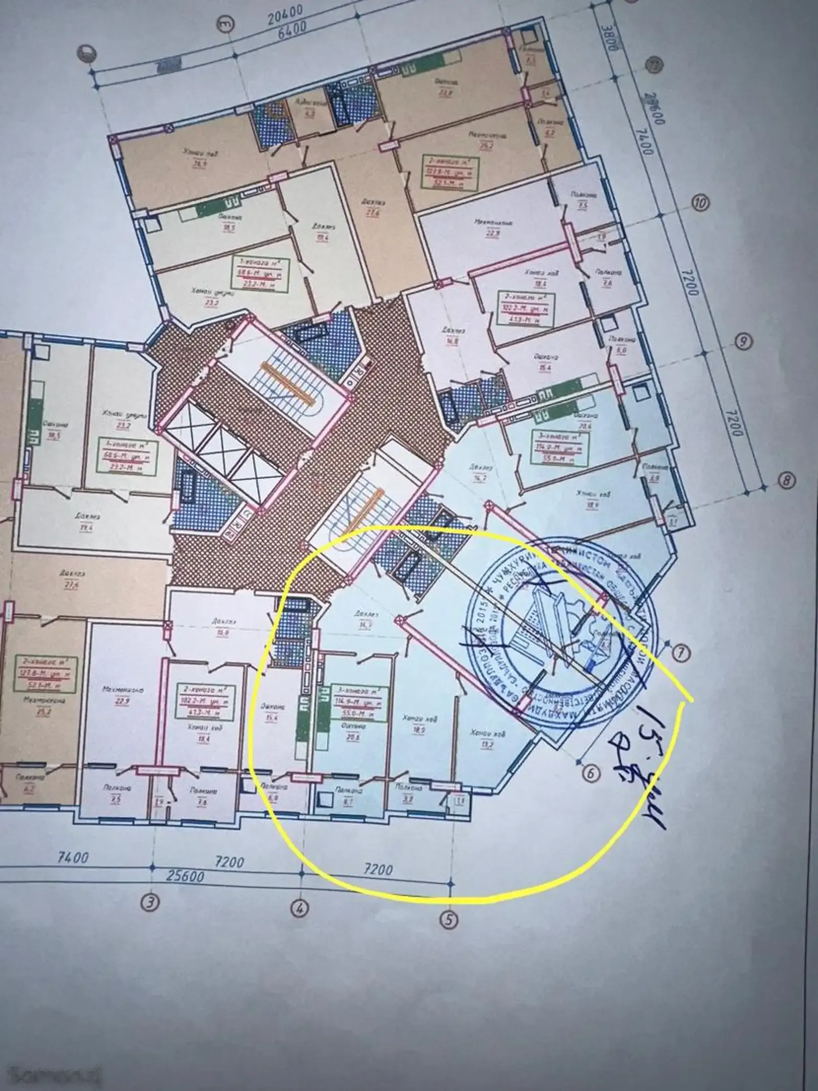 3-комн. квартира, 15 этаж, 115 м², Проспект Рудаки, сельхозинститут