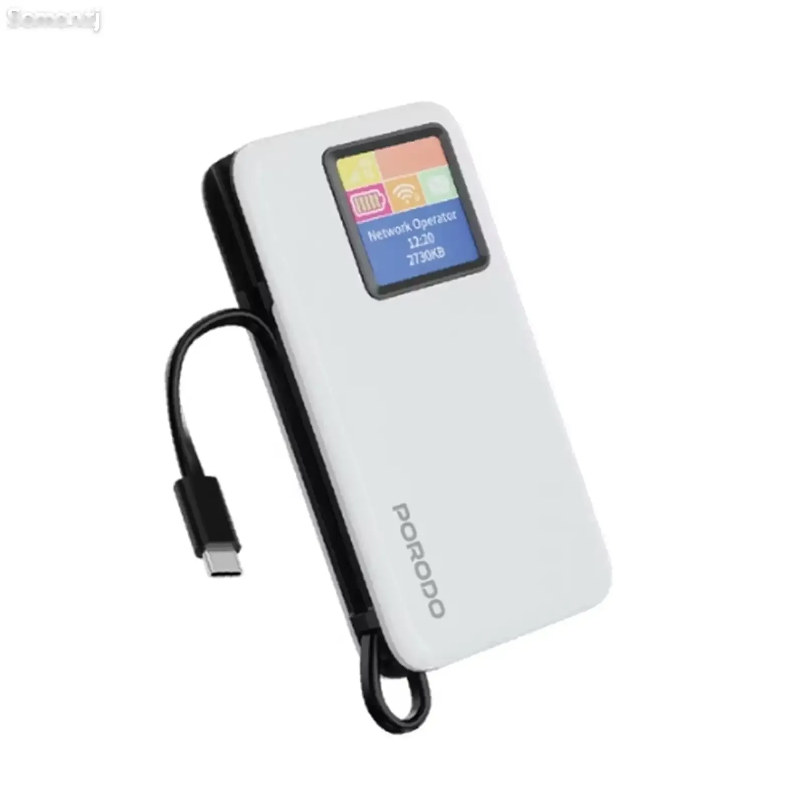 Карманный роутер с Power Bank Porodo 4G LTE | WiFi 6 Pocket Router with 10000mAh