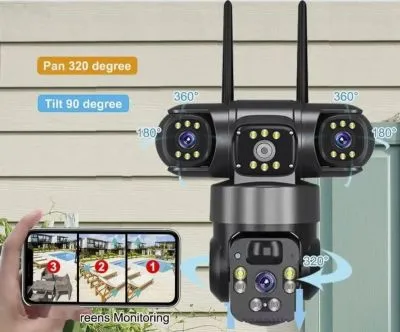 Панорамная 360-градусная солнечная камера V