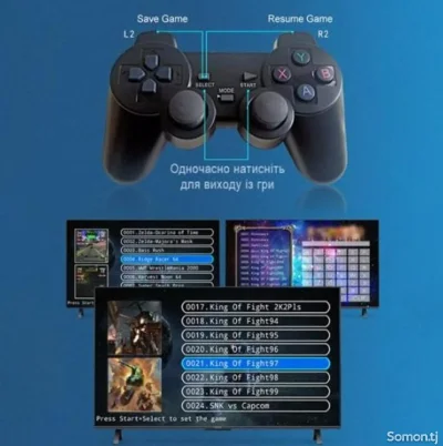 Игровая приставка для телевизора UKC Game TV Stick X2 Plus 64Gb консоль з двома — миниатюра 9