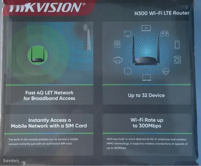 Роутер WiFi Router Hikvision WR4G3N