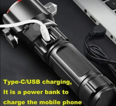 Многофункциональный светодиодный фонарик с USB-зарядкой