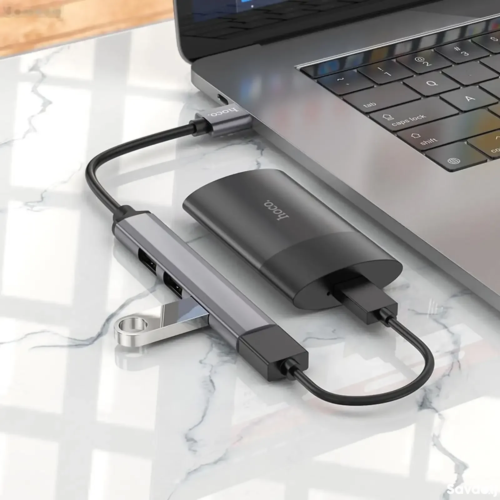 USB-концентратор hoco 4 in 1hb- — миниатюра 3