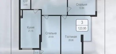 3-комн. квартира, 15 этаж, 124 м², И.Сомони