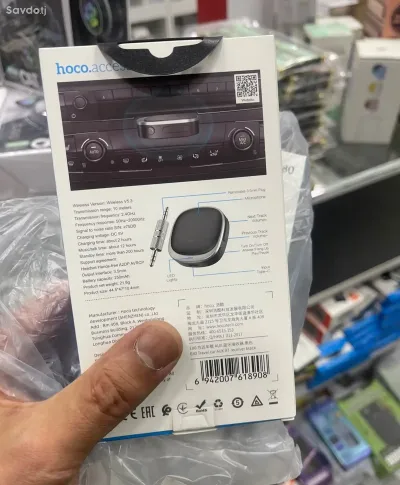 Ресивер Bluetooth FM transmitter Hoco E80