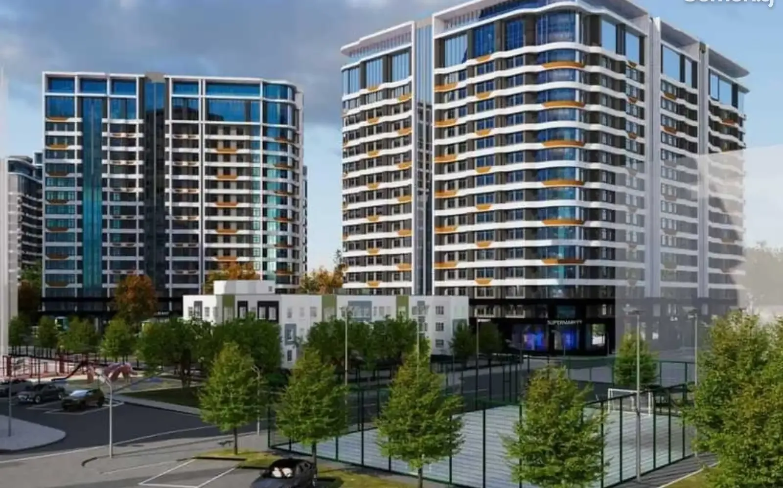 2-комн. квартира, 5 этаж, 92 м², И Сомони Загси пешина