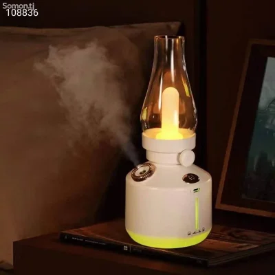 Ночник в стиле ретро с бесшумным туманом, USB-зарядка, емкость для воды 280 мл — миниатюра 4