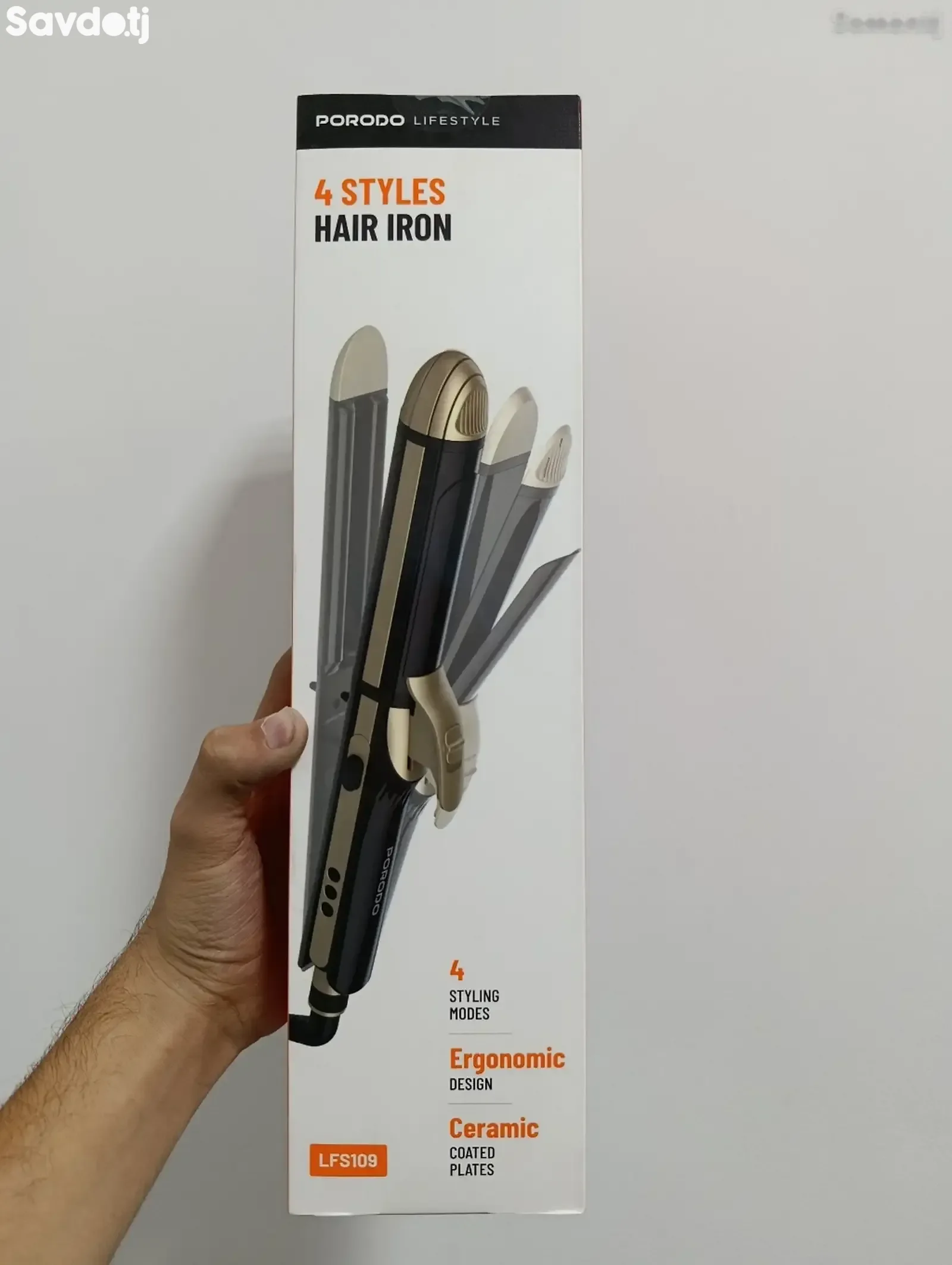 Многофункциональный утюжок для волос 4 в 1 Porodo Lifestyle 4 Style Hair Iron