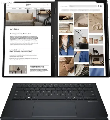 Ноутбук ASUS Zenbook DUO UX8406CA Core Ultra 9 32ГБ 1ТБ SSD Dual 3K OLED Touch