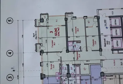 3-комн. квартира, 7 этаж, 134 м², н.Исмоили Сомони,Цум-Шох Палас