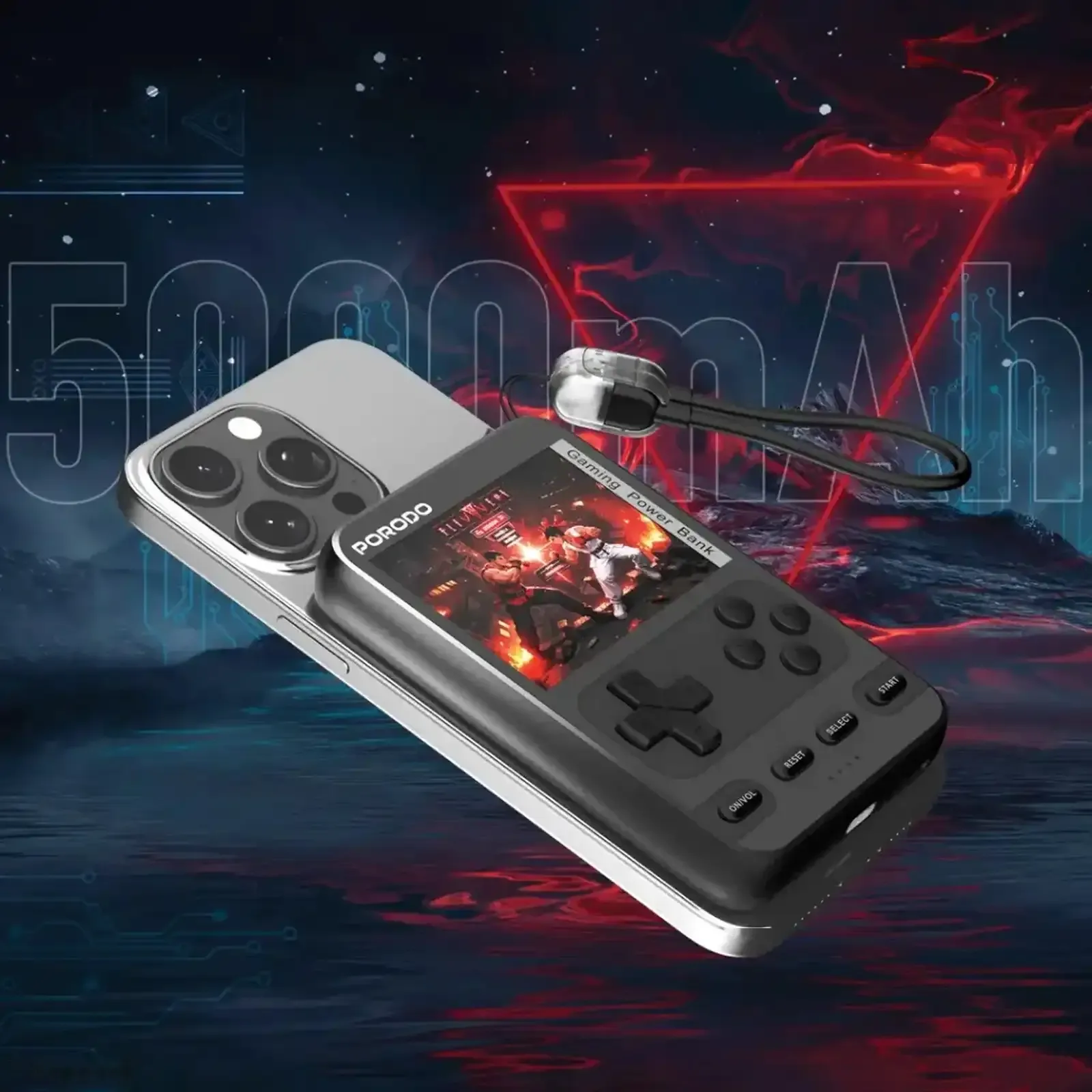Игровой повербанк Porodo Gaming Arcadevolt 5000mAh MagSafe