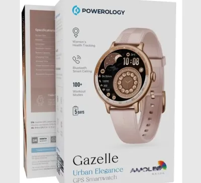 Умные часы Powerology Gazelle Urban Elegance GPS SmartWatch розовый