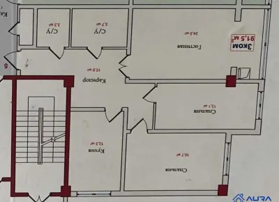 3-комн. квартира, 17 этаж, 92 м², Сино,104 мкр
