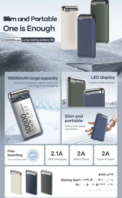 Внешний аккумулятор Remax Rpp-625 - 10000 mah