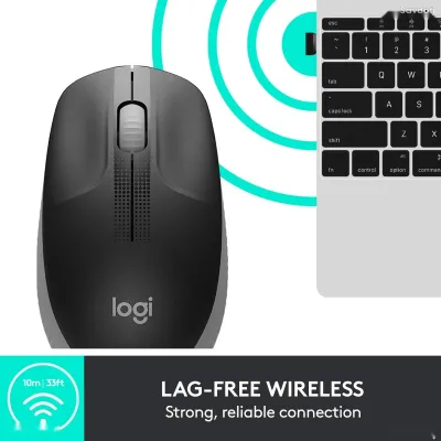 Беспроводная мышь Logitech M190 Wireless Mouse 1000 DPI Gray