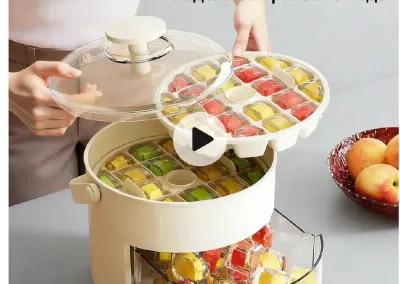 Форма для льда с крышкой и контейнером