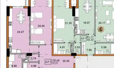 3-комн. квартира, 5 этаж, 130 м², И Сомонӣ