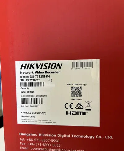 Видеорегистратор IP Hikvision NVR DS-7732NI-K4STD