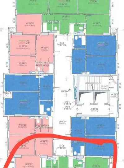 3-комн. квартира, 15 этаж, 101 м², Сино