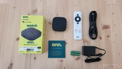 Запечатанный ONN Android телевизор сноса потокового коробка W дистанционны — миниатюра 8