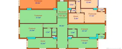 4-комн. квартира, 14 этаж, 161 м², Шохмансур Бахт З Скорый