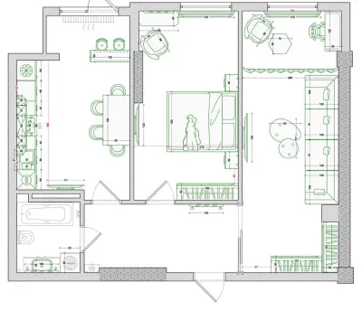 2-комн. квартира, 11 этаж, 68 м², н.Шохмансур,Оперка,Парк Куруши Кабир слева от Dorob Gym