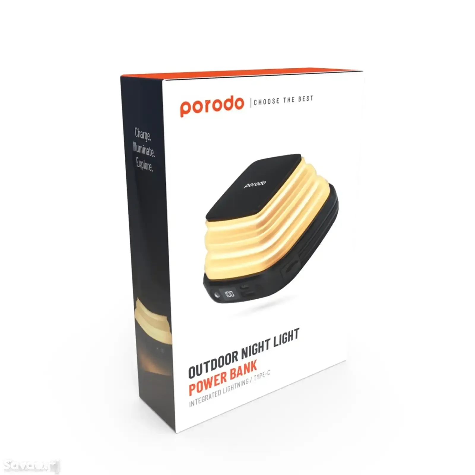 Повербанк Porodo Outdoor Night Lamp 10000mAh