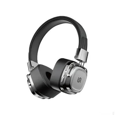 Беспроводные наушники Porodo Soundtec Vintage Headphone коричневый/серебристый