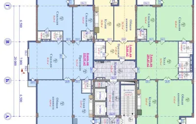 2-комн. квартира, 3 этаж, 78 м², Исмоили Сомони