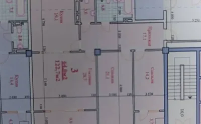 3-комн. квартира, 17 этаж, 123 м², Сомони
