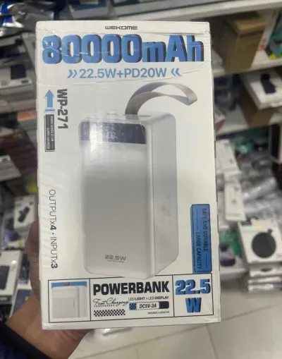 УМБ Power Bank Wekome Minre WP-271 80000mAh белый