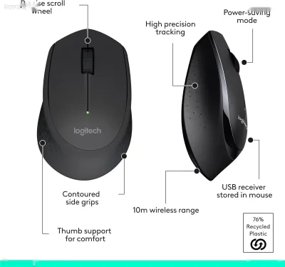Комплект Logitech MK345 беспроводная клавиатура и мышь Black