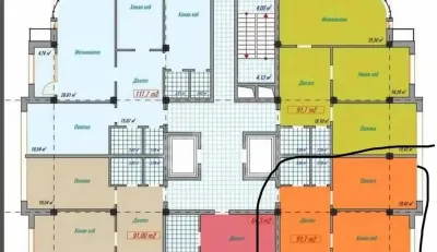 3-комн. квартира, 4 этаж, 92 м², И Сомони