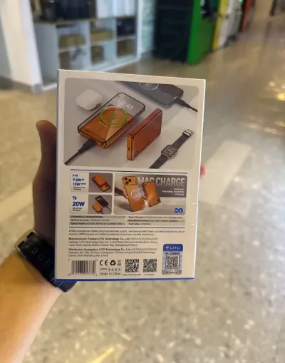 Внешний аккумулятор MagSafe LITO Wireless power bank 10000 mah