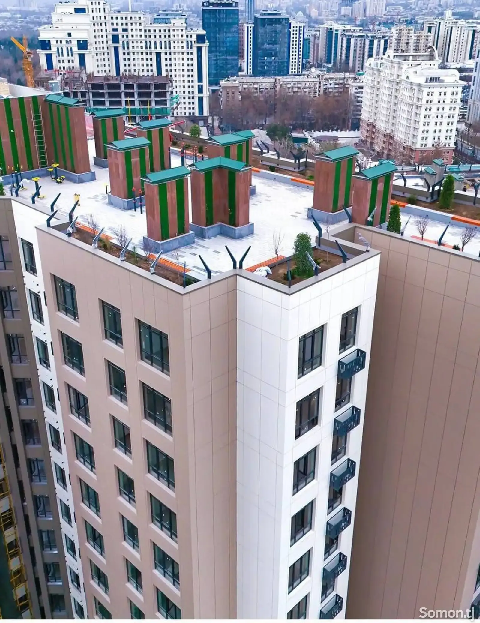 3-комн. квартира, 16 этаж, 100 м², И.Сомони, Спартак, Сити Парк